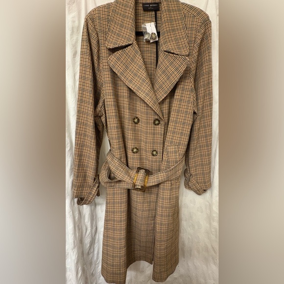 Lane Bryant Jackets & Blazers - Lane Bryant long trench coat in plaid style. NWT. Size 20.